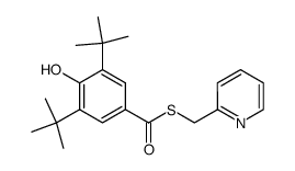 (2-Pyridylmethyl)-3,5-di-t-butyl-4-hydroxy-thiolobenzoat Structure