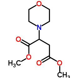 Dimethyl 2-(4-morpholinyl)succinate Structure