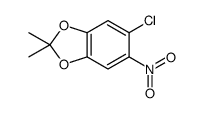 5-chloro-2,2-dimethyl-6-nitro-1,3-benzodioxole结构式