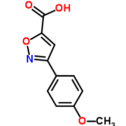 3-(4-Methoxyphenyl)isoxazole-5-carboxylic acid Structure