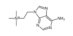 2-(6-aminopurin-9-yl)ethyl-trimethylazanium结构式