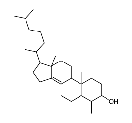 4α-Methyl-5α-cholest-8(14)-en-3β-ol Structure