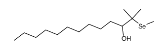 2-methyl-2-(methylselanyl)tridecan-3-ol结构式