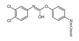 (4-isothiocyanatophenyl) N-(3,4-dichlorophenyl)carbamate结构式