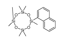 2,2,4,4,6,6,8-heptamethyl-8-naphthalen-1-yl-1,3,5,7,2,4,6,8-tetraoxatetrasilocane Structure