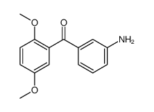 (3-aminophenyl)-(2,5-dimethoxyphenyl)methanone结构式