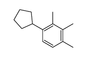1-cyclopentyl-2,3,4-trimethylbenzene结构式