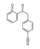 4-[(1-oxidopyridin-1-ium-2-yl)sulfinylmethyl]benzonitrile Structure