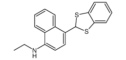 4-(1,3-benzodithiol-2-yl)-N-ethylnaphthalen-1-amine结构式