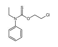O-(2-chloroethyl) N-ethyl-N-phenylcarbamothioate结构式