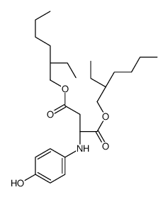 bis(2-ethylhexyl) (2S)-2-(4-hydroxyanilino)butanedioate Structure