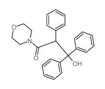 1-Propanone,3-hydroxy-1-(4-morpholinyl)-2,3,3-triphenyl- Structure