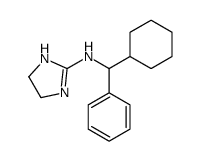 N-[cyclohexyl(phenyl)methyl]-4,5-dihydro-1H-imidazol-2-amine结构式