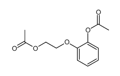 2-(2-acetoxyethoxy)phenyl acetate Structure