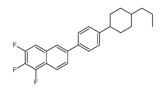 1,2,3-trifluoro-6-[4-(4-propylcyclohexyl)phenyl]naphthalene结构式