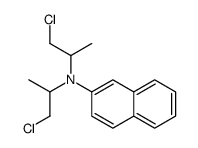 N,N-bis(1-chloropropan-2-yl)naphthalen-2-amine结构式