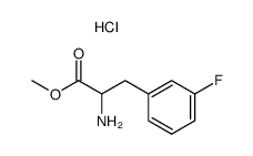 Methyl 2-amino-3-(3-fluorophenyl)propanoate hydrochloride Structure