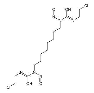 3-(2-chloroethyl)-1-[8-[2-chloroethylcarbamoyl(nitroso)amino]octyl]-1-nitrosourea Structure