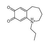 8-hydroxy-1-propyl-2,3,4,5-tetrahydro-1-benzazepin-1-ium-7-one结构式