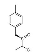 1-[[(R)-1-chloroethylsulfinyl]methyl]-4-methylbenzene结构式