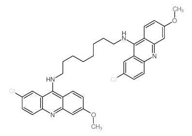 1,8-Octanediamine,N,N'-bis(2-chloro-6-methoxy-9-acridinyl)- (9CI) structure