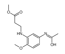 methyl N-[5-(acetylamino)-2-methoxyphenyl]-beta-alaninate结构式
