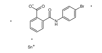 trimethylstannyl 2-[(4-bromophenyl)carbamoyl]benzoate Structure