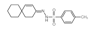 Benzenesulfonicacid, 4-methyl-, 2-(spiro[5.5]undec-1-en-3-ylidene)hydrazide结构式
