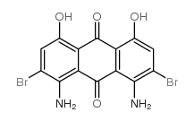 1,8-diamino-2,7-dibromo-4,5-dihydroxyanthraquinone Structure