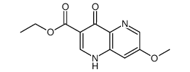 7-methoxy-4-oxo-1,4-dihydro-[1,5]naphthyridine-3-carboxylic acid ethyl ester结构式
