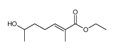 ethyl (E)-6-hydroxy-2-methyl-2-heptenoate结构式
