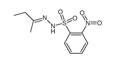 2-Butanone o-nitrophenylsulfonylhydrazone结构式