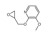 3-methoxy-2-(oxiran-2-ylmethoxy)pyridine Structure