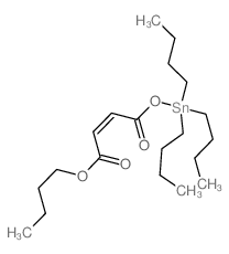 (Z)-4-butoxy-4-oxo-but-2-enoic acid; tributyltin结构式