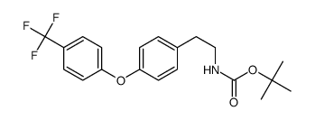 tert-butyl 4-(4-(trifluoromethyl)phenoxy)phenethylcarbamate结构式