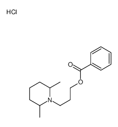 3-(2,6-dimethylpiperidin-1-yl)propyl benzoate,hydrochloride Structure