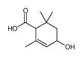 4-hydroxy-2,6,6-trimethylcyclohex-2-ene-1-carboxylic acid Structure