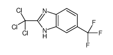 2-(trichloromethyl)-6-(trifluoromethyl)-1H-benzimidazole结构式