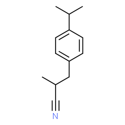 3-(p-isopropylphenyl)-2-methylpropiononitrile Structure