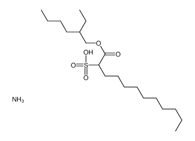 2-(Ammoniooxysulfonyl)dodecanoic acid 2-ethylhexyl ester结构式