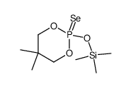 5,5-dimethyl-2-(trimethylsiloxy)-1,3,2-dioxaphosphorinane 2-selenide Structure