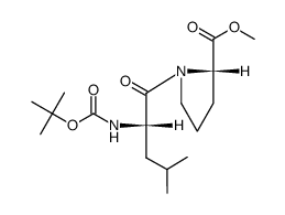 (S,S)-N-Boc-leucylproline methyl ester结构式