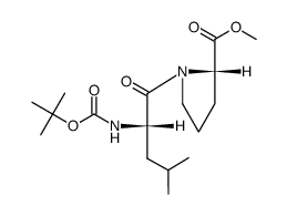 (S,S)-N-Boc-leucylproline methyl ester Structure