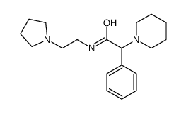 2-phenyl-2-piperidin-1-yl-N-(2-pyrrolidin-1-ylethyl)acetamide结构式