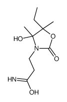 3-Oxazolidinepropanamide,5-ethyl-4-hydroxy-4,5-dimethyl-2-oxo-(9CI) Structure