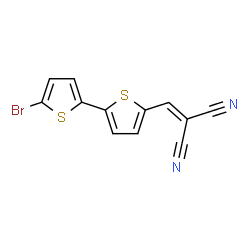 2-[(5'-Bromo-[2,2'-bithiophen]-5-yl)methylene]malononitrile Structure