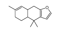 4,4,7-trimethyl-5,6,8a,9-tetrahydro-4aH-benzo[f][1]benzofuran Structure
