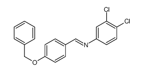 N-(3,4-dichlorophenyl)-1-(4-phenylmethoxyphenyl)methanimine结构式