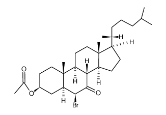 3β-acetoxy-6β-bromo-5α-cholestan-7-one Structure