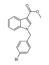 1H-INDOLE-3-CARBOXYLIC ACID, 1-[(4-BROMOPHENYL)METHYL]-, METHYL ESTER picture